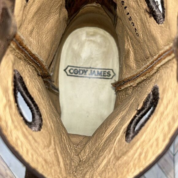 Cody James BB02 Saddle Vamp Western Broad Square Toe Boots Men’s Size 9 D $199 main image 11